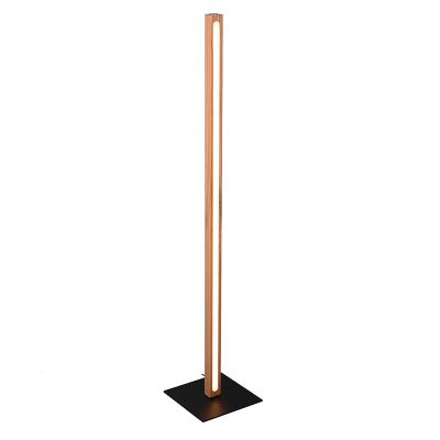 Lámpara de pie de lectura madera moderna, Kelley, 20W, 3000K LED, con interruptor