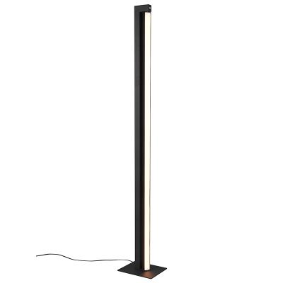 Lámpara de pie moderna negra, Raihana, 21W, white switch LED, con regulador táctil