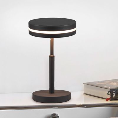 Lámpara de mesa moderna antracita, Marjon, 6W, 3000K LED, con interruptor