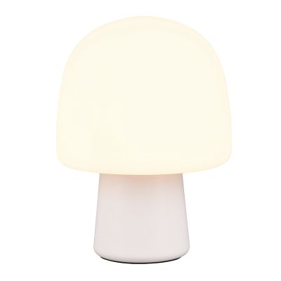Lámpara de mesa moderna blanca, Marloek