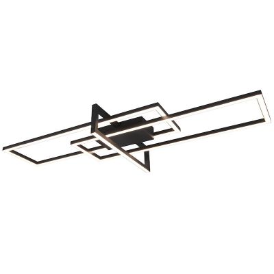 Plafón de techo moderno negro, Hatun, 34W, 3000K LED