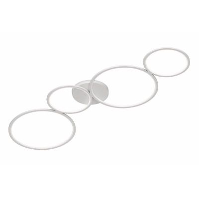 Plafón de techo moderno blanco, Robon, 37W, 3000K LED