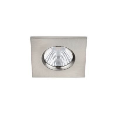 Foco empotrable baño moderno níquel, Iman, 5W, 3000K LED, IP65