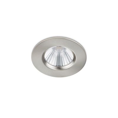 Foco empotrable baño moderno níquel, Iman, 5W, 3000K LED, IP65