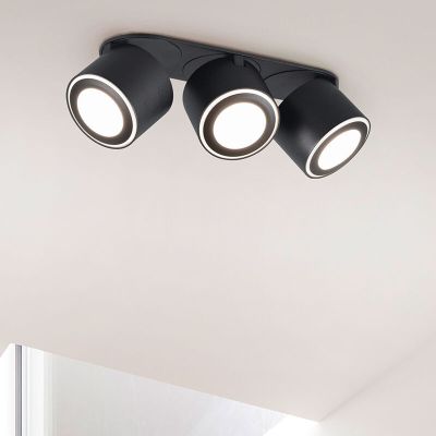 Plafón de techo moderno negro, Jorno, 3,5W, 3000K LED