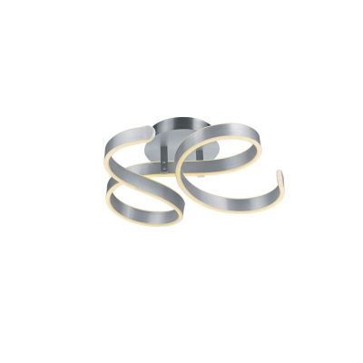 Plafón de techo moderno plateado, Davu, 40W, 3000K LED