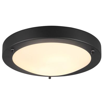 Lámpara de techo baño moderna negra, Hadleigh, IP44