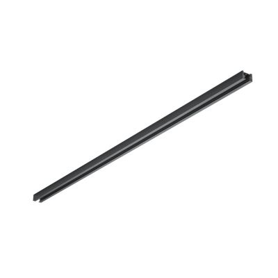 Carril electrificado 100cm para iluminación de riel difasico, metal, negro