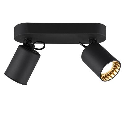 Foco de techo moderno negro, Shaquan