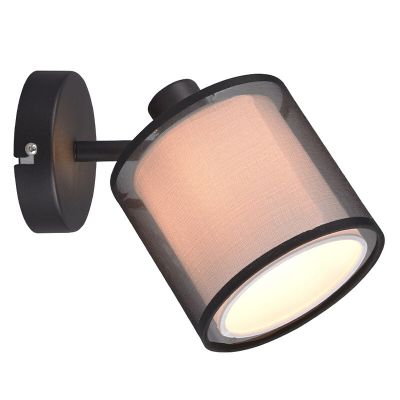 Foco de pared moderno antracita, Mirle