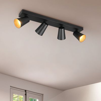 Foco de techo moderno negro, Rawien