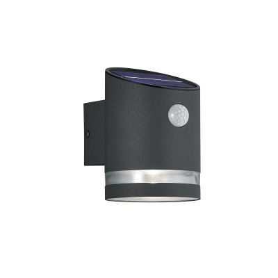 Aplique exterior con sensor de movimiento moderno antracita, Suzan, 3W, 3000K LED, IP44