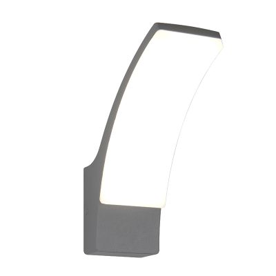 Lámpara exterior moderna antracita, Popke, 12,5W, 4000K LED, IP44