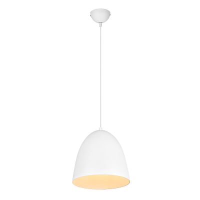 Lámpara media esfera moderna blanca, Ingmar