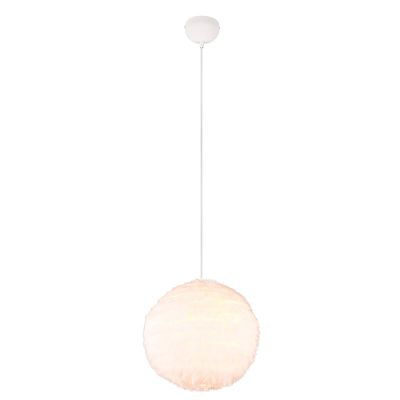 Lámpara colgante de tela beige, Vijay