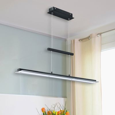 Lámpara colgante moderna negra, Port, 18W, ajustable entre luz blanco cálido y frío LED