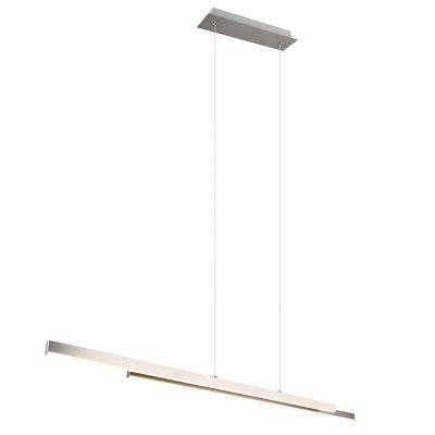 Lámpara colgante moderna níquel, Sangeeta, 22W, 3000K LED
