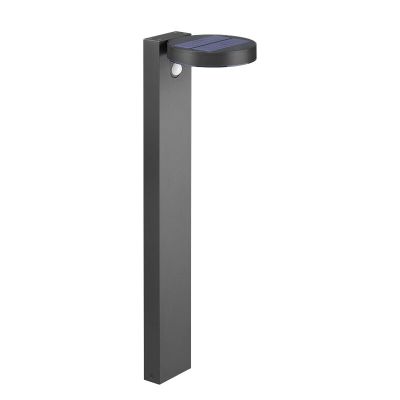 Lámpara de pie solar exterior moderna antracita, Sunny, 4,5W, 3000K LED, IP44