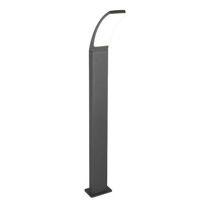 Lámpara exterior moderna antracita, Popke, 12,5W, 4000K LED, IP44