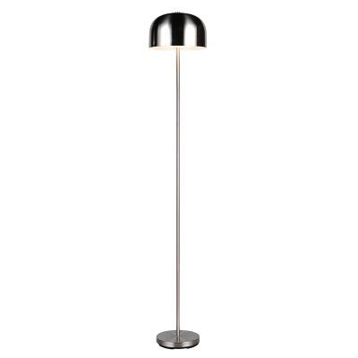 Lámpara de pie recargable moderna níquel, Dustin, 2,5W, 3000K LED, regulable en 3 pasos