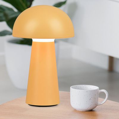 Lámpara de mesa exterior moderna amarilla, Rachelle, 2W, 3000K LED, IP44, regulable en 3 pasos