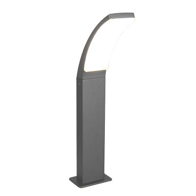 Lámpara exterior moderna antracita, Popke, 12,5W, 4000K LED, IP44