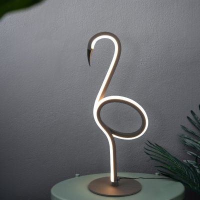 Lámpara de mesa diseño negra, Puk, 6W, 3000K LED, con interruptor