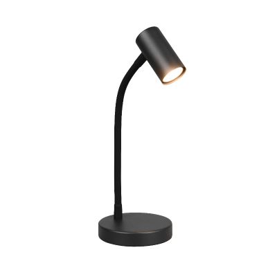 Lámpara de mesa moderna negra, Suradj, con interruptor