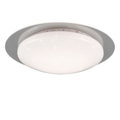 Plafón de techo moderno blanco, Suzy, 13W, RGBW LED, con mando a distancia