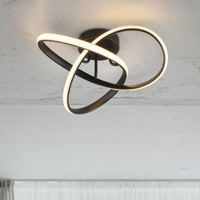 Lámpara de techo diseño negra, Suat, 15W, 3000K LED