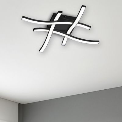 Plafón de techo moderno negro, Go, 5W, 3000K LED