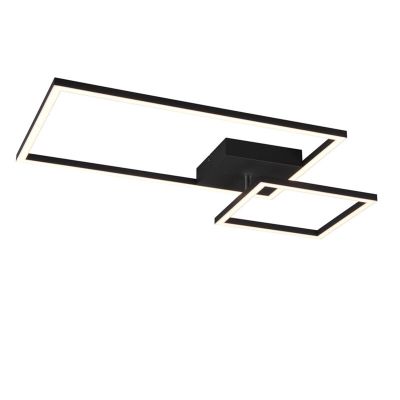 Plafón de techo moderno negro, Binc, 25W, 4000K LED, regulable en 3 pasos