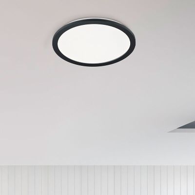 Lámpara de techo baño moderna blanca, Gistrup, 24W, 3000K LED, IP44