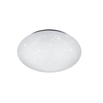 Plafón de techo moderno blanco, Neda, 18W, ajustable entre luz blanco cálido y frío LED, con mando a distancia