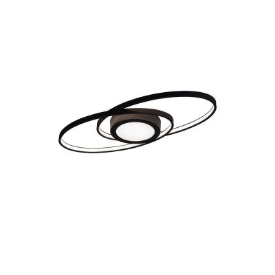 Plafón de techo moderno antracita, Sarama, 27W, 3000K LED