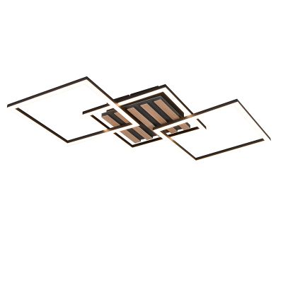 Lámpara de techo diseño negra, Tijme