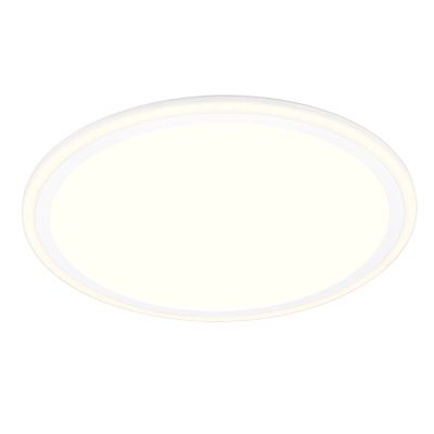 Plafón de techo moderno blanco, Omaima, 17W, 3000K LED