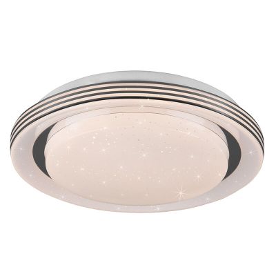 Plafón de techo moderno blanco, Alpha, 10,5W, ajustable entre luz blanco cálido y frío LED, con mando a distancia