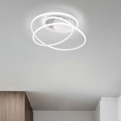 Plafón de techo diseño blanco, Marell, 36W, 4000K LED, regulable en 3 pasos