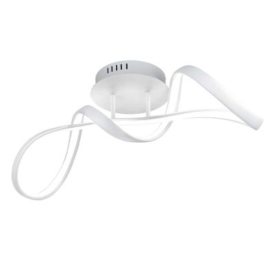 Lámpara de techo diseño blanca, Renso, 28W, 4000K LED, regulable en 3 pasos