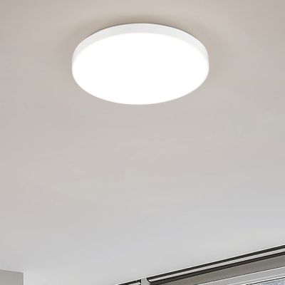 Plafón de techo de plástico blanco, Sharde, 18W, 4000K LED, IP44