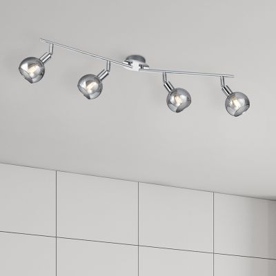 Foco de techo moderno cromado, Omari