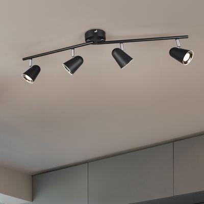 Foco de techo moderno negro, Taj, 3W, 3000K LED