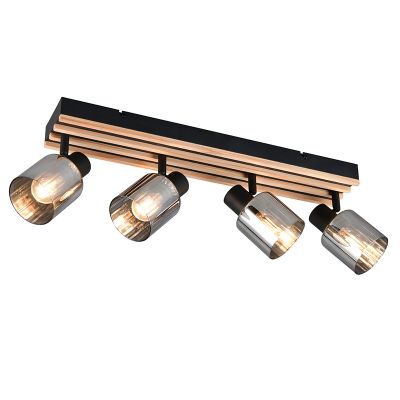 Foco de techo moderno negro, Steije