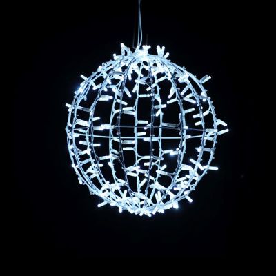 3D kerstbol ​​led blanco frio 45 cm de diametro