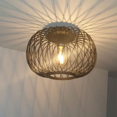 Plafón de techo negro industrial, Karly