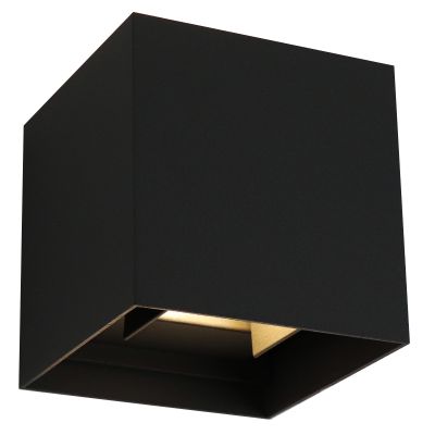 Aplique up down negro moderno, Binari, 6W, 2700K LED, IP65