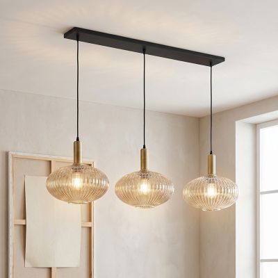 Lámpara colgante ámbar diseño, Charlois