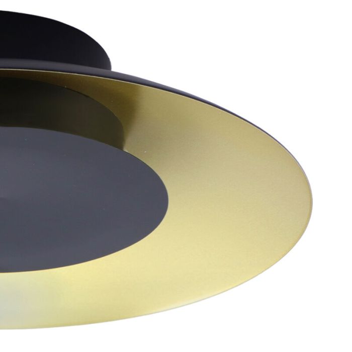 Plafón de techo dorado moderno, Denyse, 15W, 3000K LED