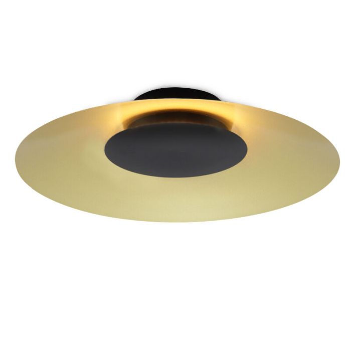 Plafón de techo dorado moderno, Denyse, 15W, 3000K LED